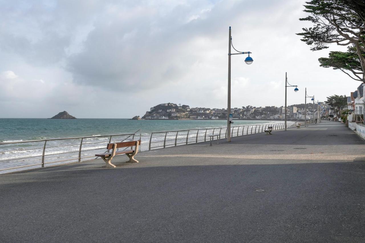 50M Plage, Appartement Vue Mer Pour 3 Pleneuf-Val-Andre Luaran gambar